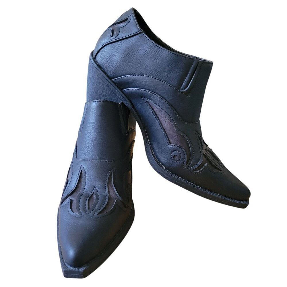 Roper Midnight Black Ankle Booties.